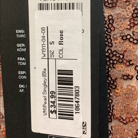 Black $rose sequin tops - Picture 3 of 4